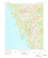 Topo map Port Alexander B-3 and B-4 Alaska