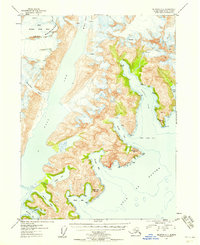preview thumbnail of historical topo map of Kenai Peninsula County, AK in 1953