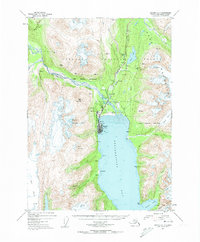 Download a high-resolution, GPS-compatible USGS topo map for Seward A-7, AK (1958 edition)