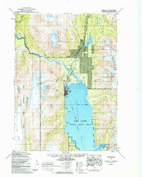 Download a high-resolution, GPS-compatible USGS topo map for Seward A-7, AK (1990 edition)