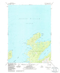 Topo map Seward B-1 Alaska