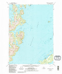Download a high-resolution, GPS-compatible USGS topo map for Seward B-2, AK (1988 edition)