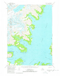 Topo map Seward D-4 Alaska