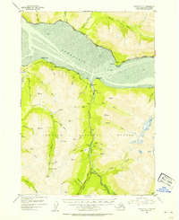 Download a high-resolution, GPS-compatible USGS topo map for Seward D-7, AK (1954 edition)