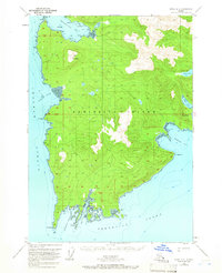 Topo map Sitka A-2 Alaska