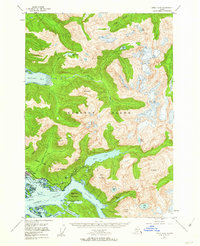 1951 Map of Sitka, AK, 1962 Print