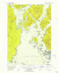 1948 Map of Sitka A-5, 1956 Print