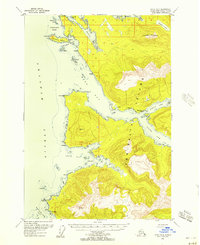 1948 Map of Angoon, AK, 1957 Print
