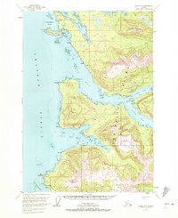 1951 Map of Angoon, AK, 1972 Print