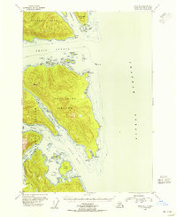 1948 Map of Sitka B-3, 1956 Print