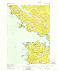 Topo map Sitka B-6 Alaska