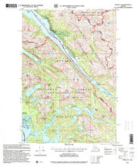 preview thumbnail of historical topo map of Hoonah-Angoon County, AK in 1997