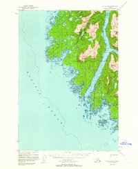 Topo map Sitka D-8 Alaska