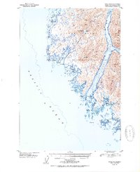 Download a high-resolution, GPS-compatible USGS topo map for Sitka D-8, AK (1950 edition)