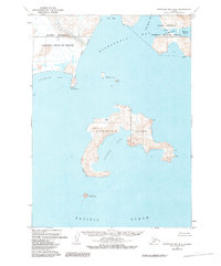 Download a high-resolution, GPS-compatible USGS topo map for Stepovak Bay D-3, AK (1984 edition)