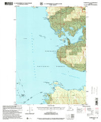 preview thumbnail of historical topo map of Hoonah-Angoon County, AK in 1996