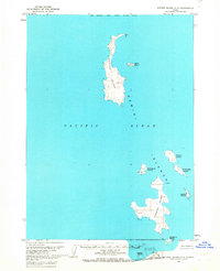 Topo map Sutwik Island A-3 Alaska