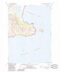 Download a high-resolution, GPS-compatible USGS topo map for Sutwik Island C-5, AK (1985 edition)