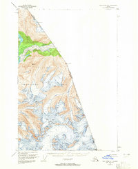 Topo map Taku River A-4 Alaska