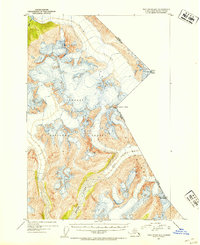Topo map Taku River B-5 Alaska