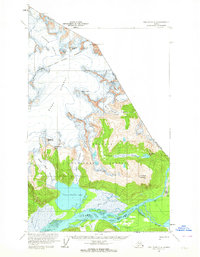 Topo map Taku River C-6 Alaska