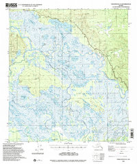 Topo map Tanacross A-3 Alaska