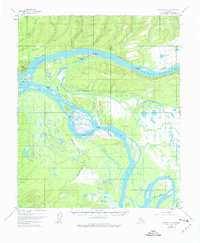 Topo map Tanana A-4 Alaska