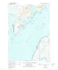 1952 Map of Akhiok, AK, 1977 Print