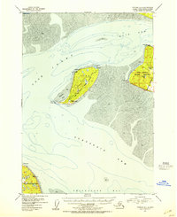 preview thumbnail of historical topo map of Anchorage County, AK in 1952