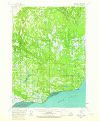 1958 Map of Tyonek, AK, 1967 Print