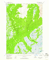 Topo map Tyonek B-3 Alaska
