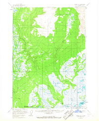 Topo map Tyonek B-3 Alaska