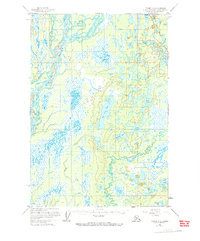 Topo map Tyonek C-1 Alaska