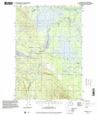 Topo map Tyonek D-4 Alaska