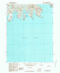 Topo map Unalaska A-3 Alaska