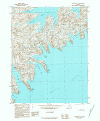 Download a high-resolution, GPS-compatible USGS topo map for Unalaska B-2, AK (1989 edition)
