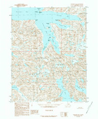 Topo map Unalaska B-3 Alaska