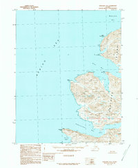 Topo map Unalaska B-4 Alaska