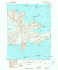 preview thumbnail of historical topo map of Aleutians East County, AK in 1989