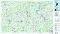 Download a high-resolution, GPS-compatible USGS topo map for Guntersville, AL (1985 edition)