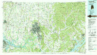 Download a high-resolution, GPS-compatible USGS topo map for Huntsville, AL (1988 edition)