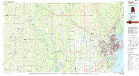 Download a high-resolution, GPS-compatible USGS topo map for Mobile, AL (1984 edition)