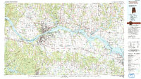 Download a high-resolution, GPS-compatible USGS topo map for Tuscumbia, AL (1992 edition)