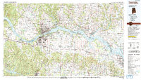 Download a high-resolution, GPS-compatible USGS topo map for Tuscumbia, AL (1992 edition)