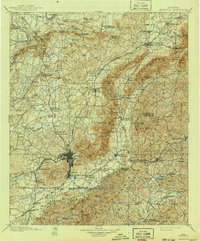 1900 Map of Anniston, 1941 Print