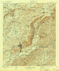 1900 Map of Anniston, 1942 Print