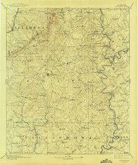 1891 Map of Ashland, 1943 Print