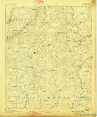 1891 Map of Ashland, 1898 Print