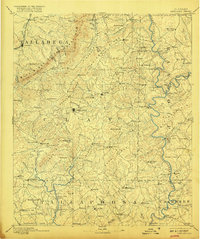 1891 Map of Ashland, 1917 Print