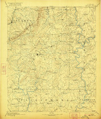 1891 Map of Ashland, 1921 Print